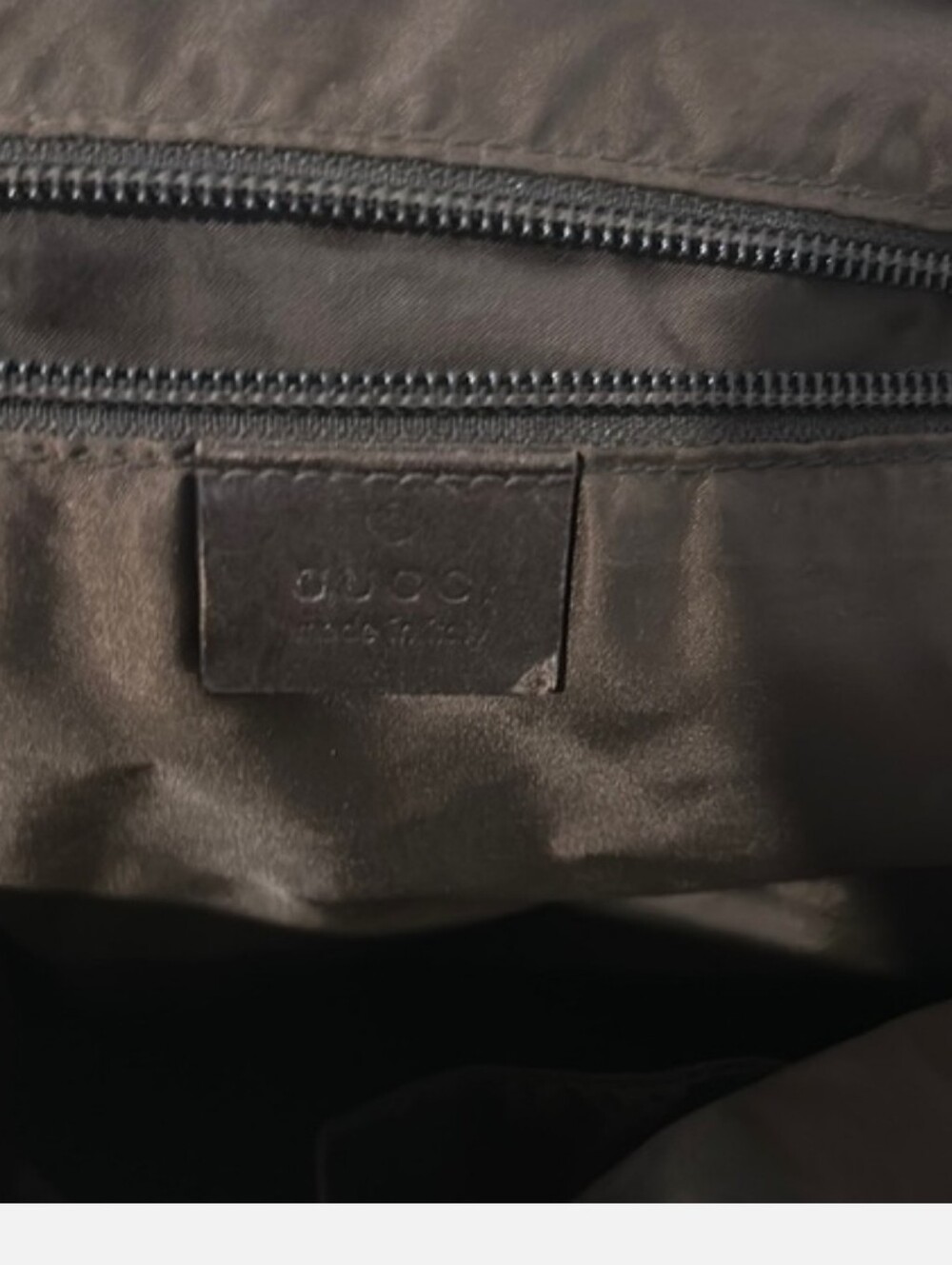LAST CHANCE-Authentic Gucci Diamante Brown Crossbody Web Nylon Messenger Bag - Picture 10 of 16